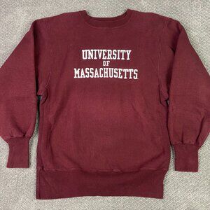 Vintage Champion Reverse Weave Sweatshirt University of Massachusetts Medium